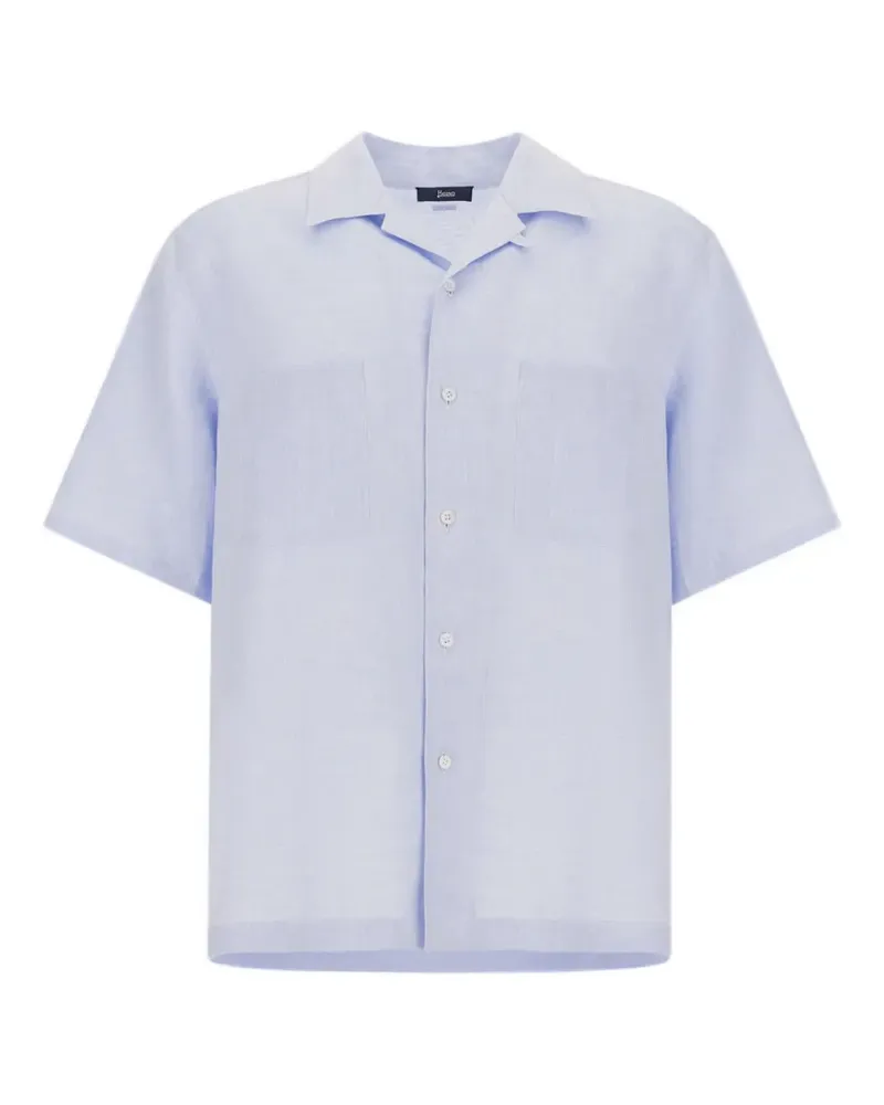 Herno chest-pockets boxy-fit shirt - Blau Blau
