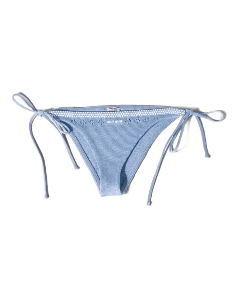 Miu Miu cotton panty - Blau Blau