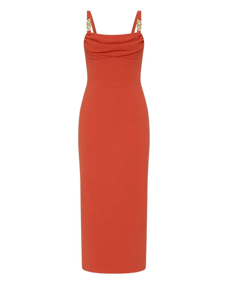 Rebecca Vallance Empress Midikleid - Orange Orange
