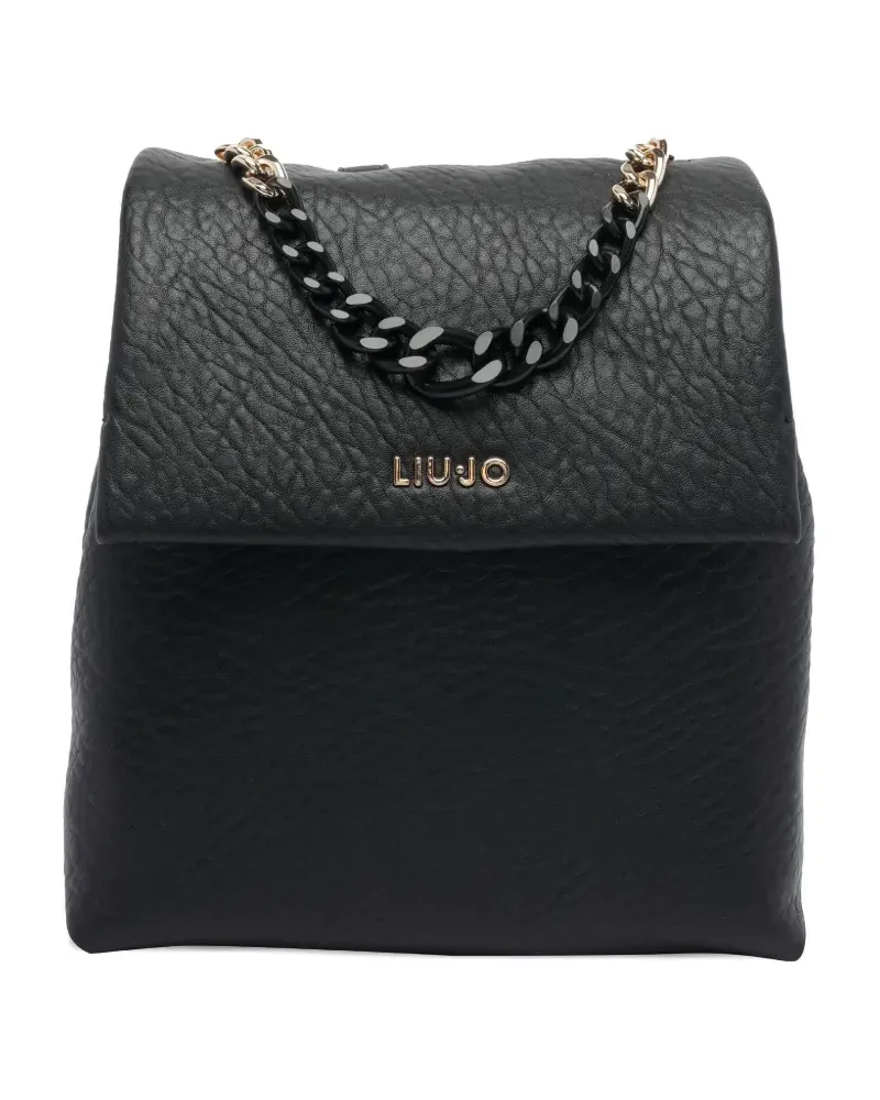 Liu Jo Rucksack aus Faux-Leder - Schwarz Schwarz