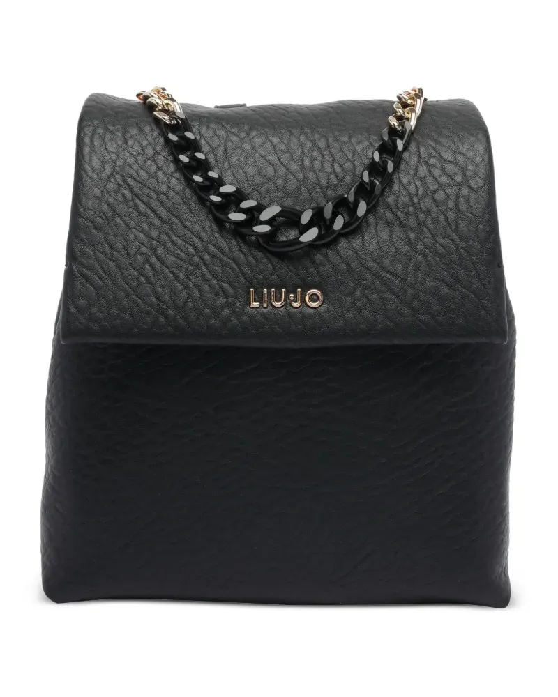 Liu Jo Rucksack aus Faux-Leder - Schwarz Schwarz
