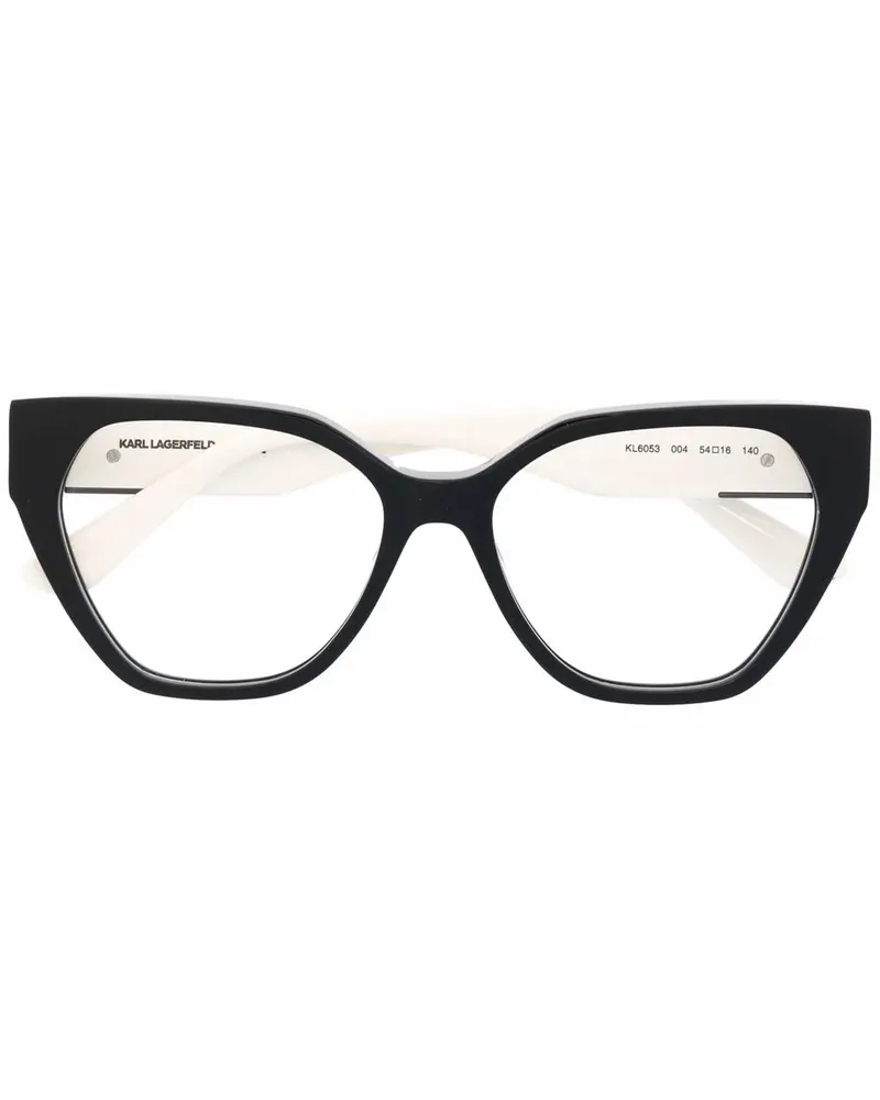 Karl Lagerfeld Brille mit geometrischem Gestell - Weiß Weiß