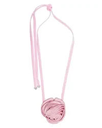 Prada Choker mit Rosen Rosa