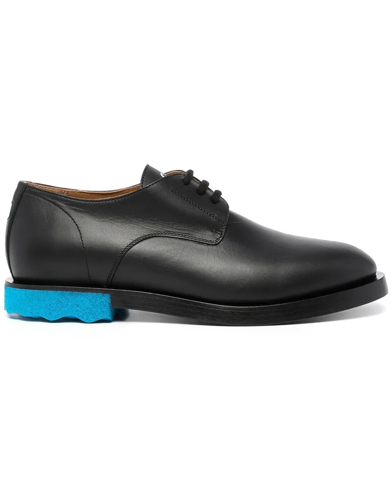 OFF-WHITE Derby-Schuhe mit Kontrastsohle - Schwarz Schwarz