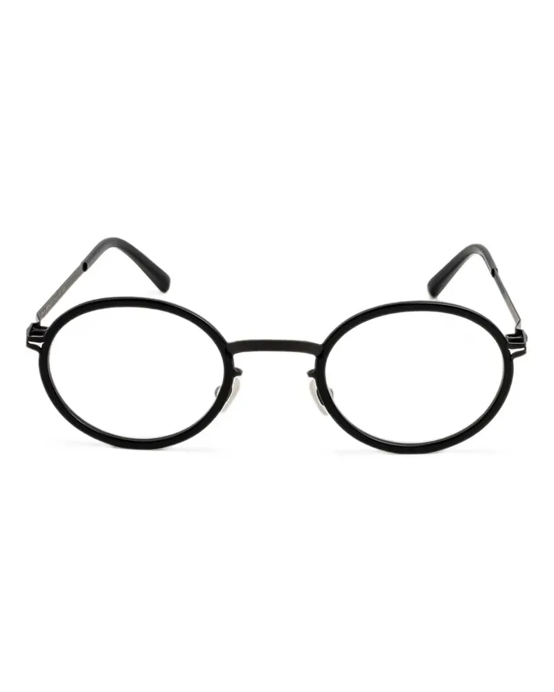 Mykita Brille mit rundem Gestell - Schwarz Schwarz