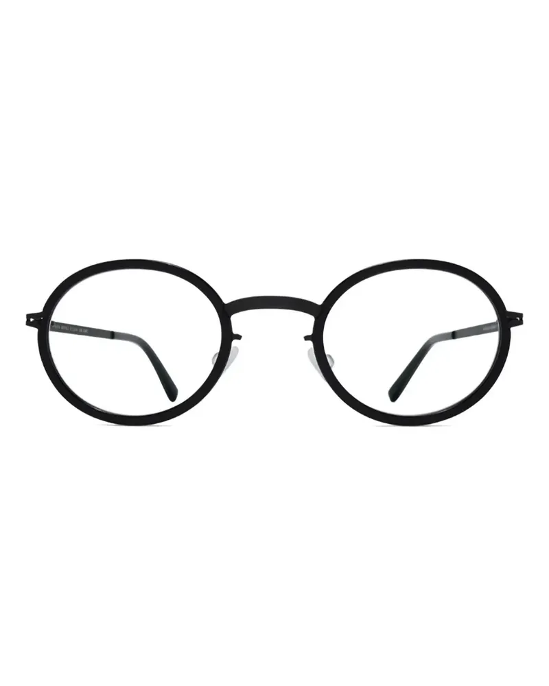 Mykita Brille mit rundem Gestell - Schwarz Schwarz