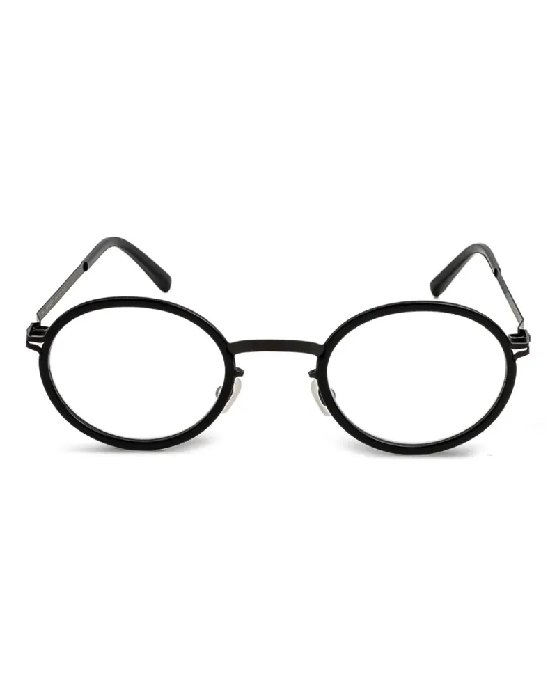 Mykita Brille mit rundem Gestell - Schwarz Schwarz