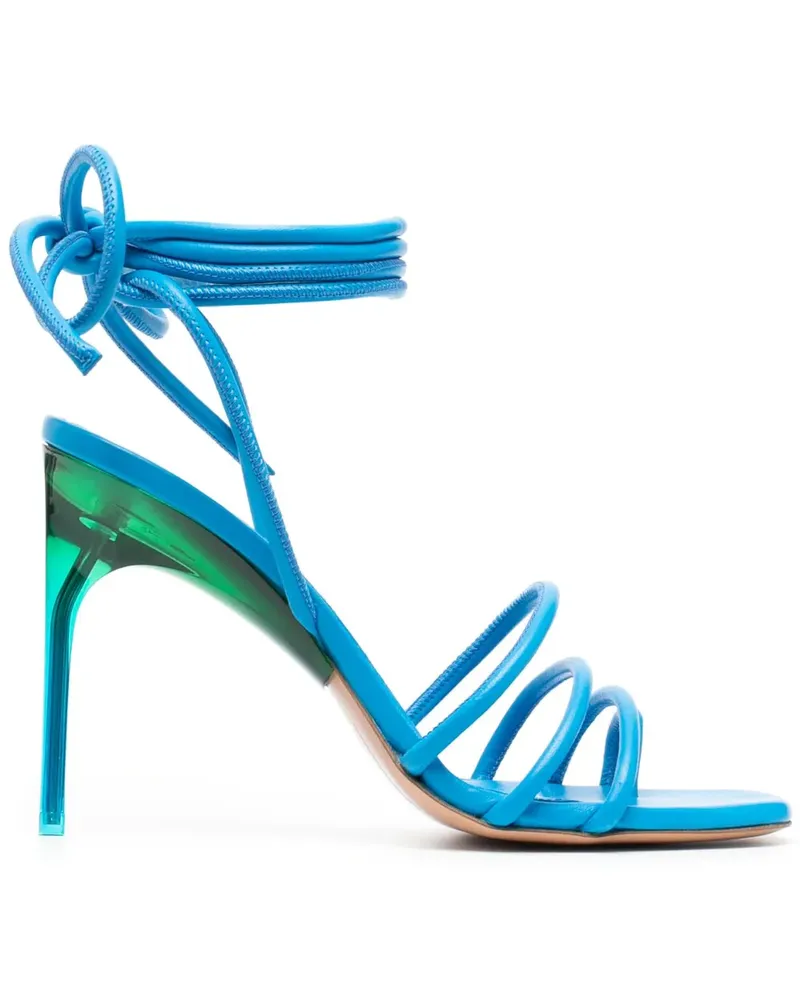 OFF-WHITE Plexi Sandalen mit Knöchelriemen 110mm - Blau Blau
