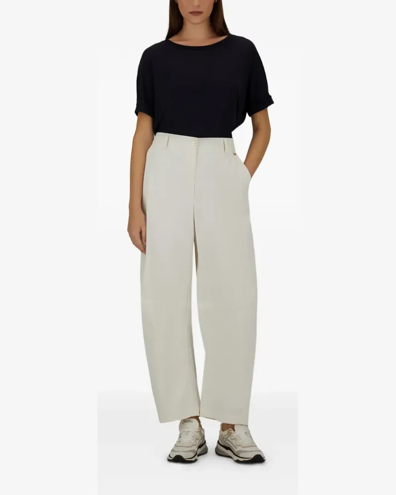 Herno Barrel-Leg-Hose - Weiß Weiß