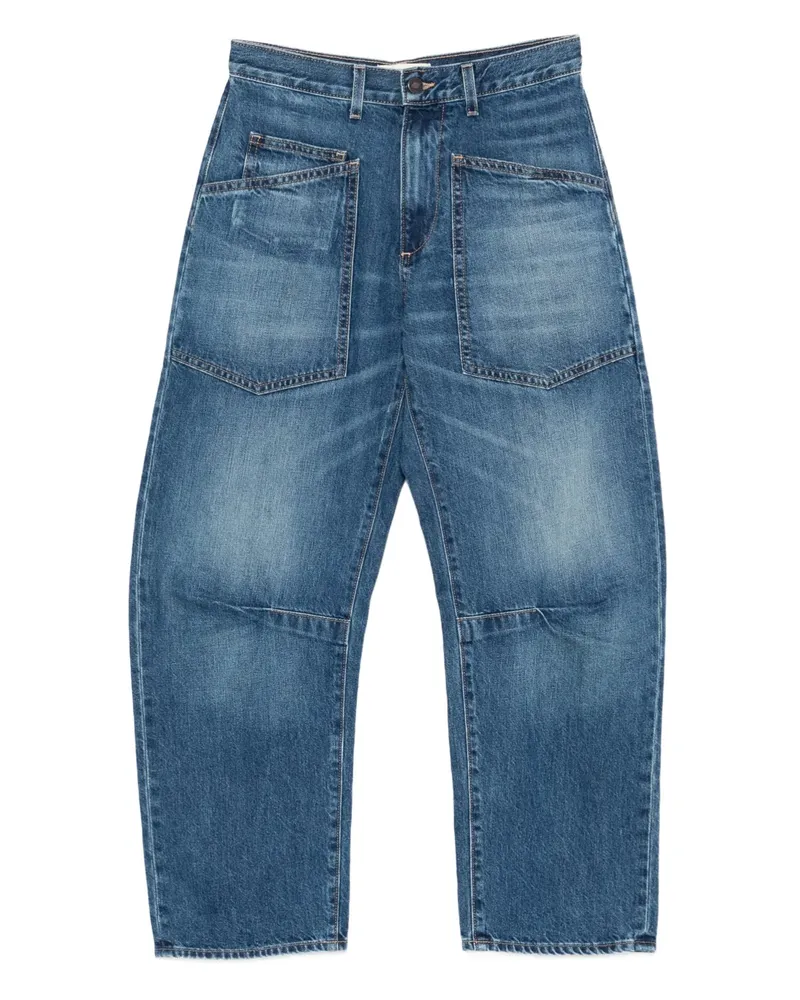 Nili Lotan Shon Jeans mit aufgesetzter Tasche - Blau Blau