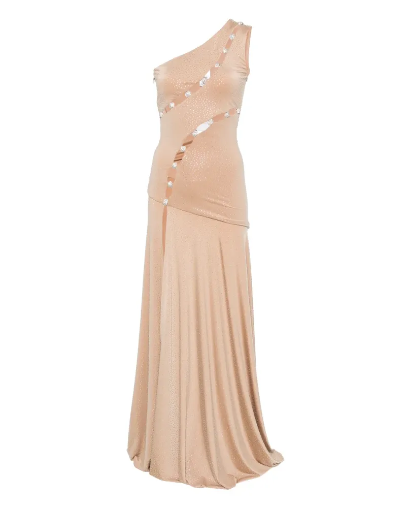 NISSA Maxikleid mit Kristallverzierung - Nude Nude
