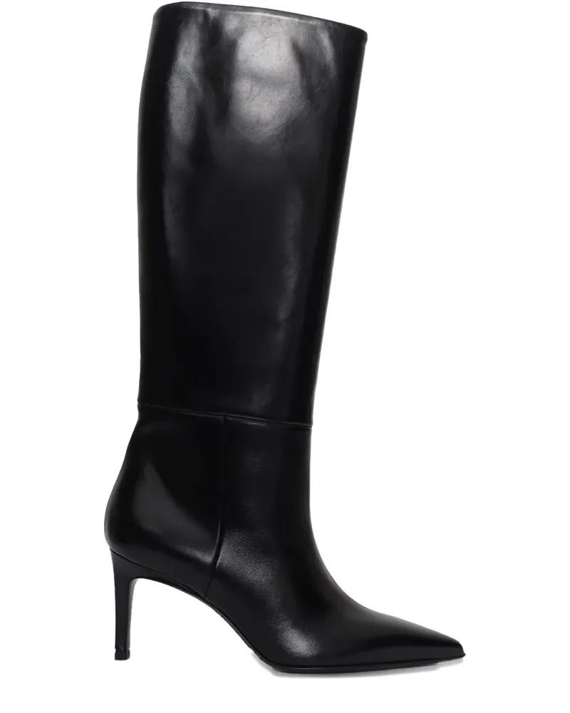 Sergio Levantesi 56mm Ginevra leather boots - Schwarz Schwarz