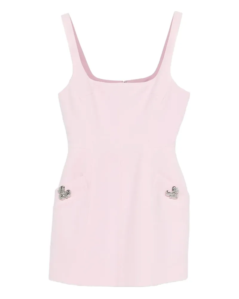 Blumarine Minikleid mit eckigem Ausschnitt - Rosa Rosa