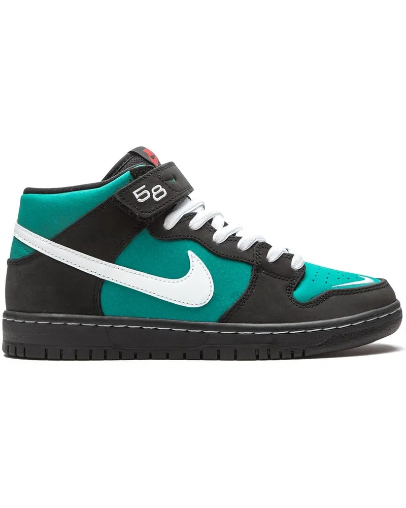 Nike SB Dunk Mid Pro ISO Sneakers - Schwarz Schwarz