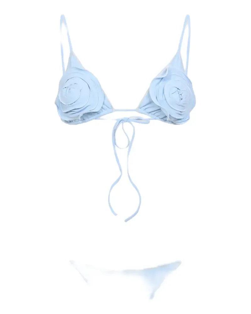 La Reveche floral-appliqué bikini - Blau Blau