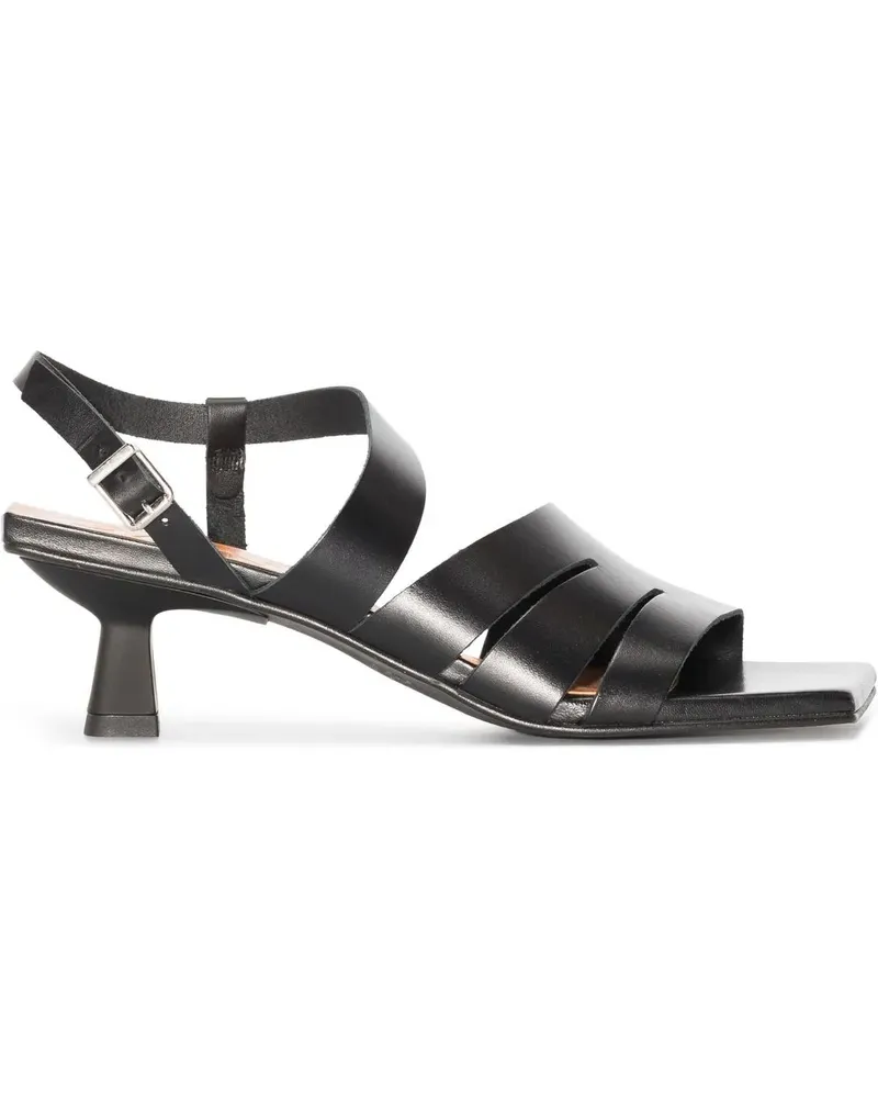 Ganni Sandalen mit eckiger Kappe - Schwarz Schwarz