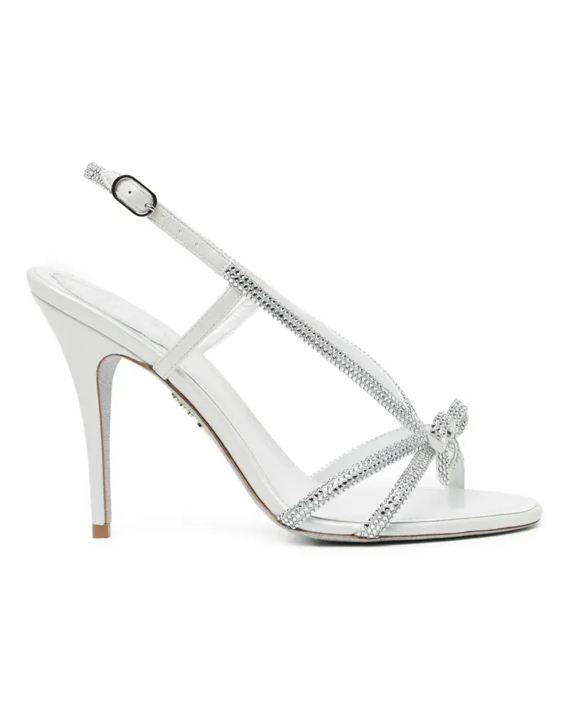 René Caovilla 100mm Lynette sandals - Weiß Weiß