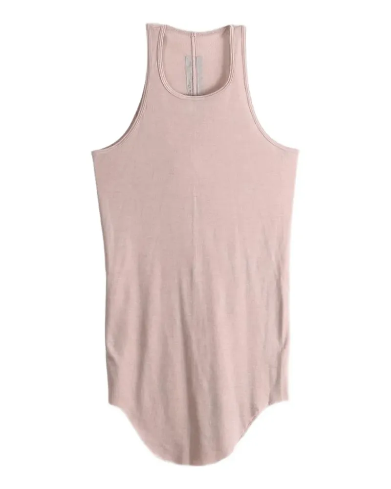 Rick Owens curved-hem racerback tank top - Rosa Rosa