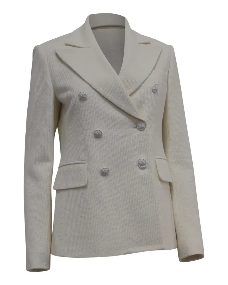Max Mara Doppelreihiger Stresa Blazer - Weiß Weiß
