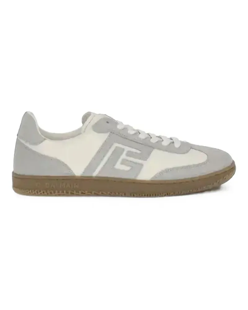 Balmain B-Court Sneakers mit Einsätzen - Weiß Weiß