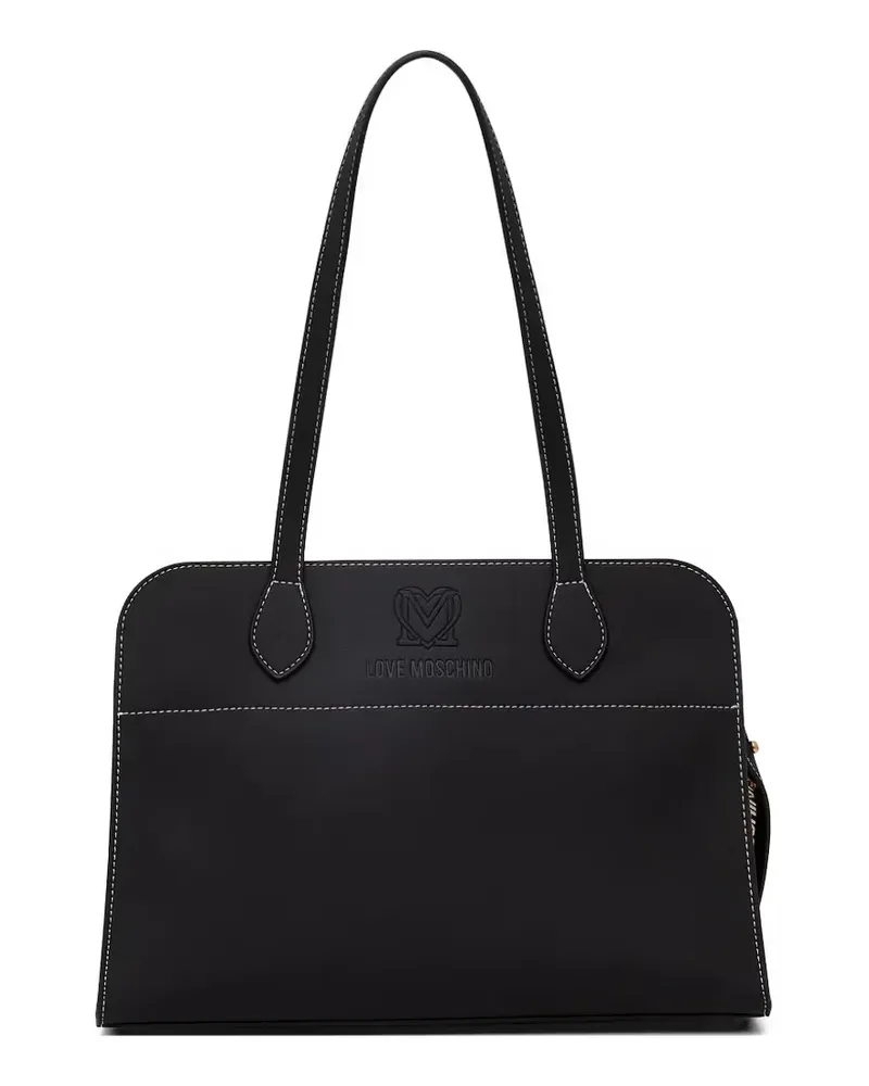 Moschino logo-detail tote bag - Schwarz Schwarz