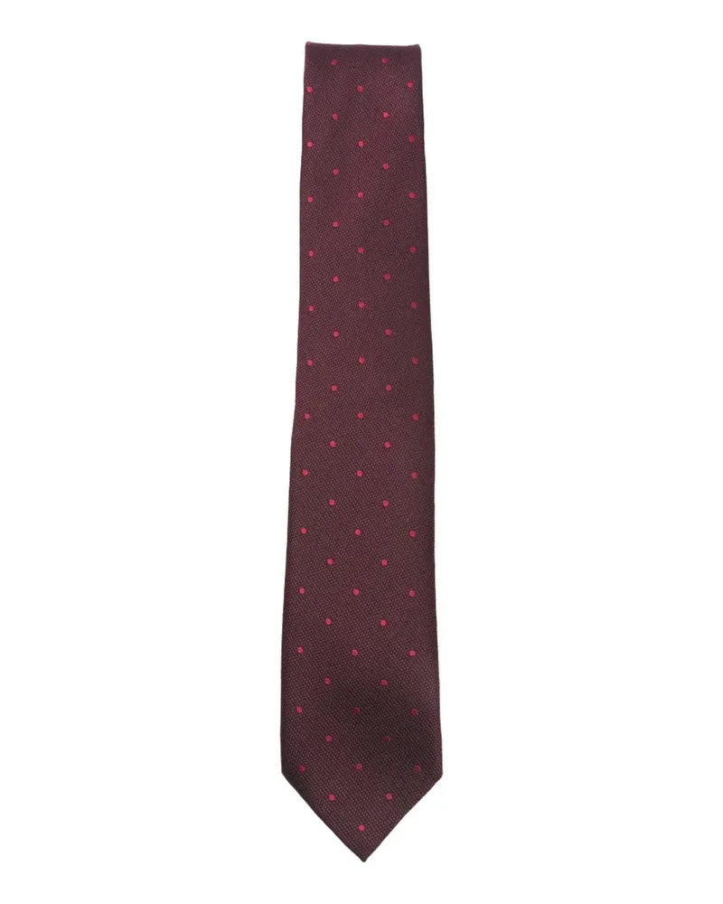 Tom Ford Krawatte mit Polka Dots - Rot Rot