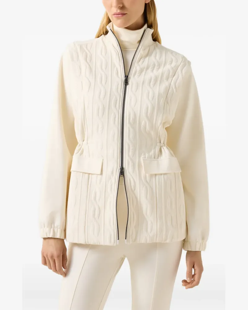 Bogner Katalina Jacke mit Zopfmuster - Weiß Weiß