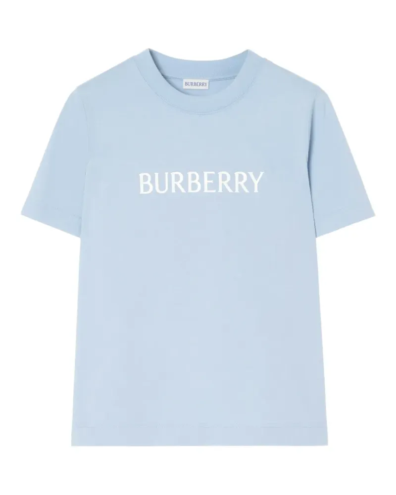 Burberry logo cotton T-shirt - Blau Blau