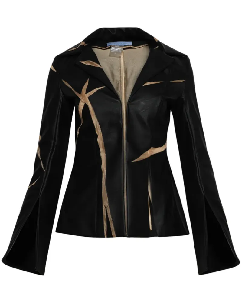 DI PETSA Broken Cracked Blazer - Schwarz Schwarz
