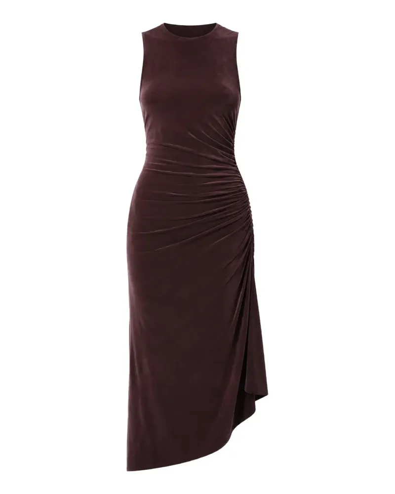 AGOLDE Asymmetrisches Anya Kleid mit Raffungen - Violett Violett
