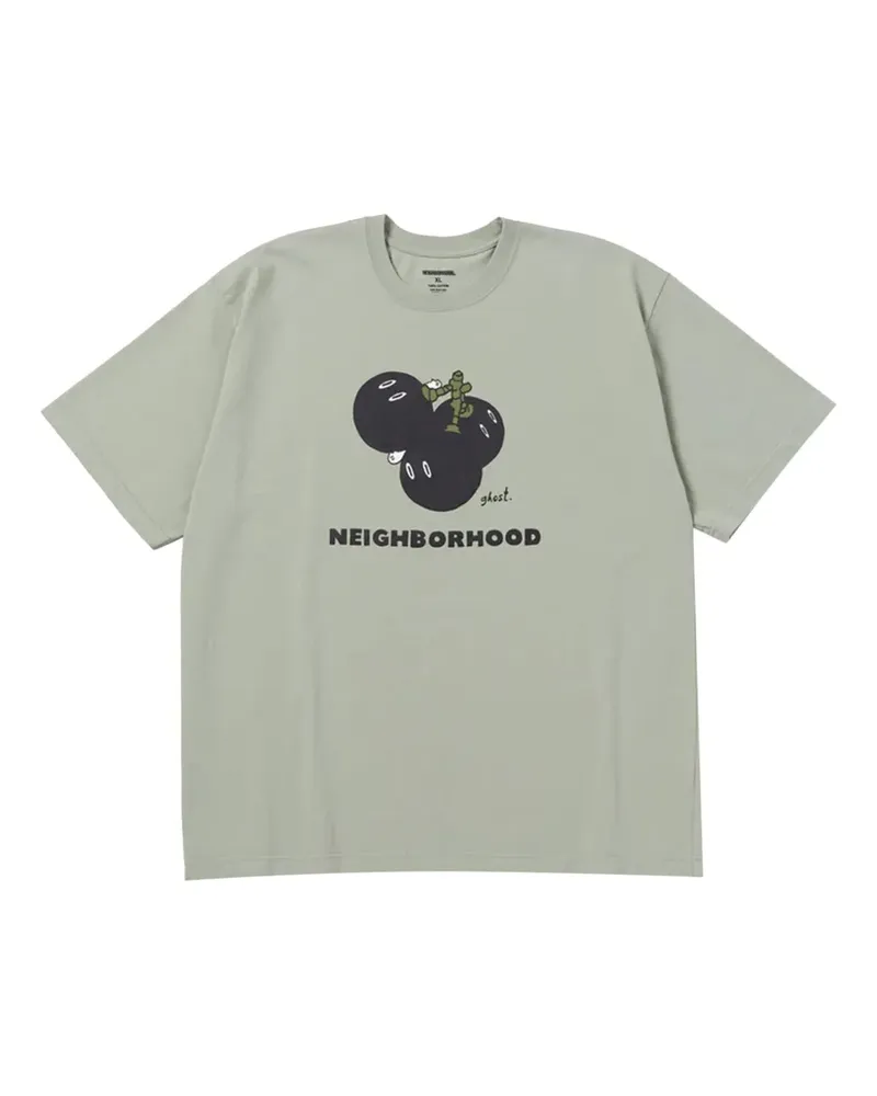 Neighborhood T-Shirt mit grafischem Print - Grün Grün