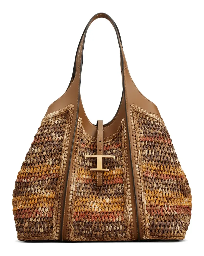 TOD'S Gewebter T Timeless Shopper - Orange Orange