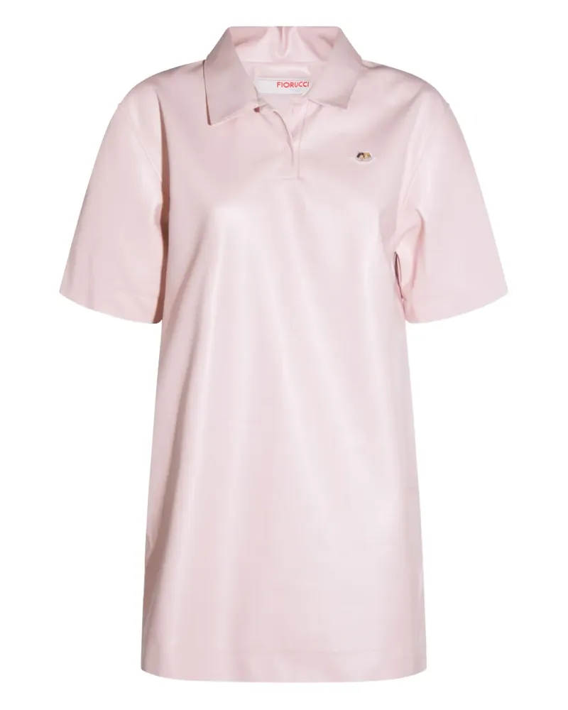 Fiorucci Poloshirtkleid mit Engelsverzierung - Rosa Rosa
