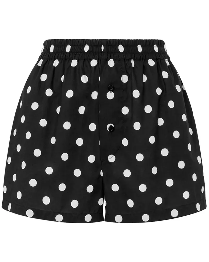 Moschino Shorts mit Polka Dots - Schwarz Schwarz