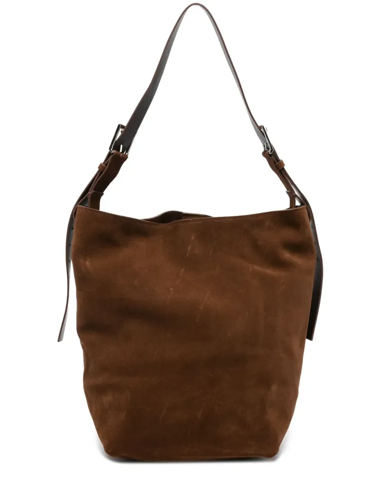 P.A.R.O.S.H. Schultertasche aus Wildleder - Braun Braun