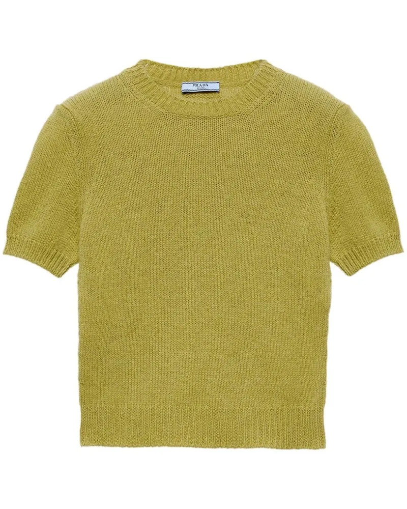 Prada Fein gestrickter Pullover - Grün Grün