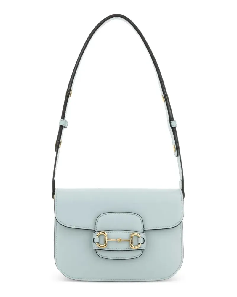 Gucci Kleine Horsebit 1995 Schultertasche - Blau Blau