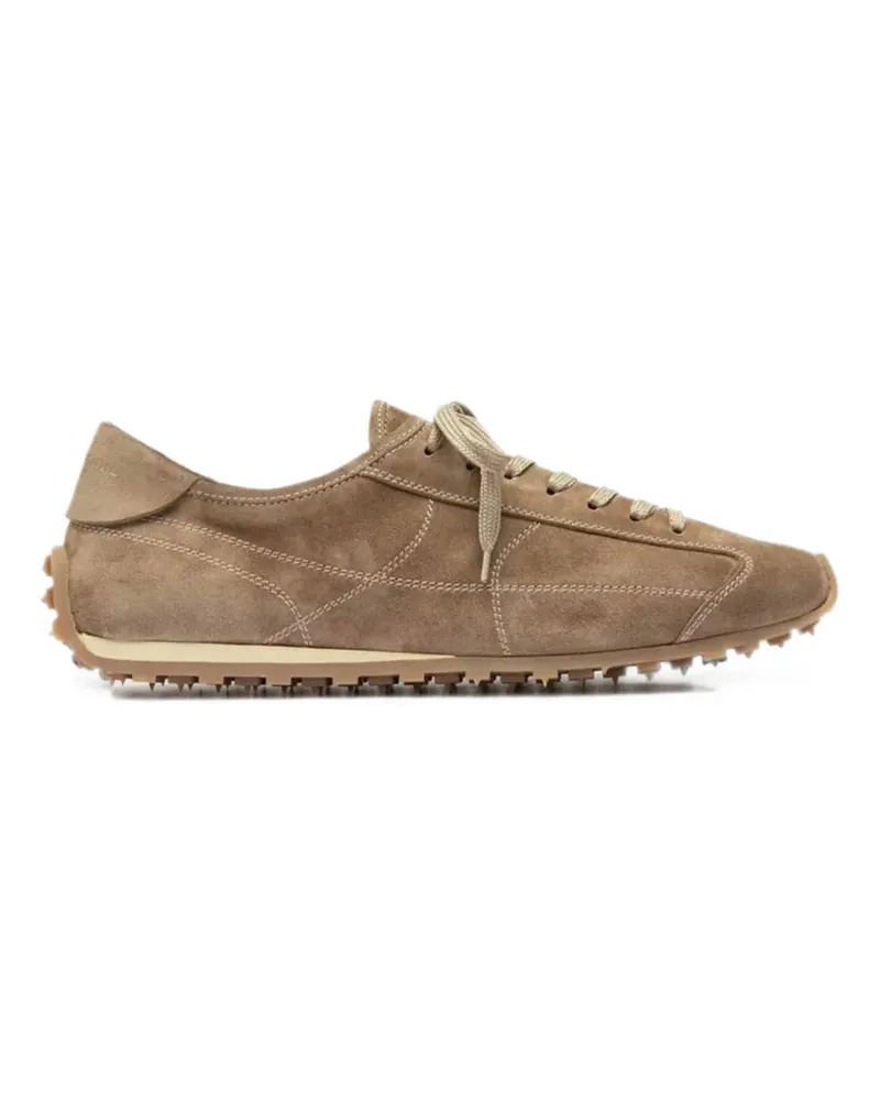Officine Creative Italia suede panelled sneakers - Nude Nude