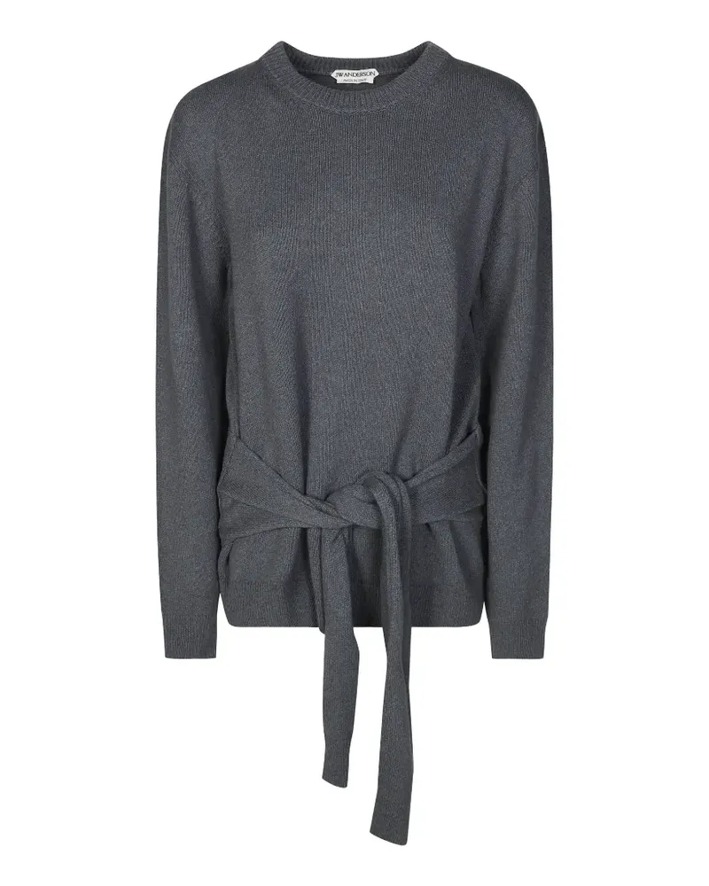 J.W.Anderson Pullover mit Bindegürtel - Grau Grau