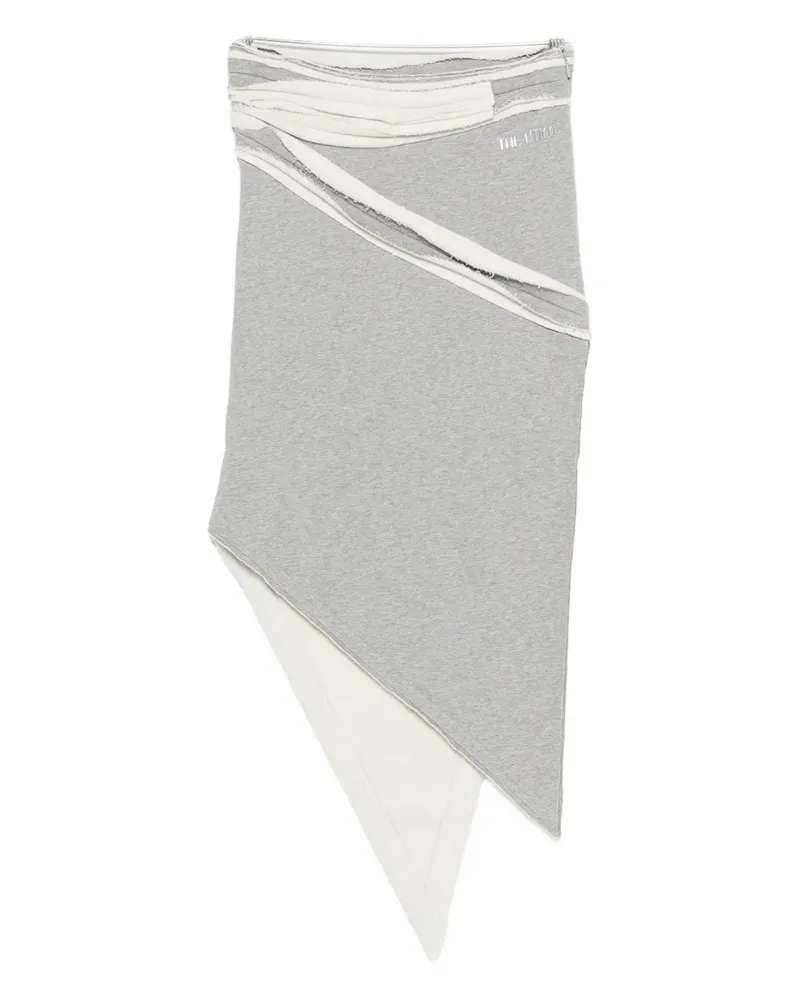 ATTICO asymmetric midi skirt - Grau Grau