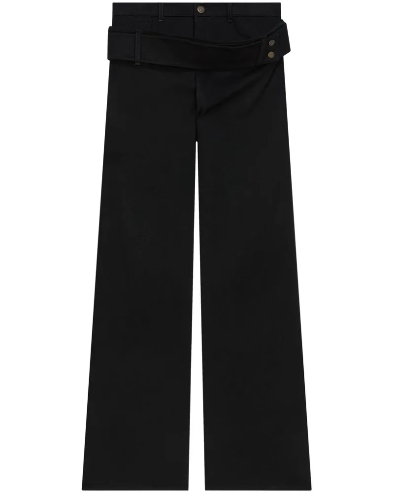 Courrèges Jeans mit doppeltem Gürtel - Blau Blau
