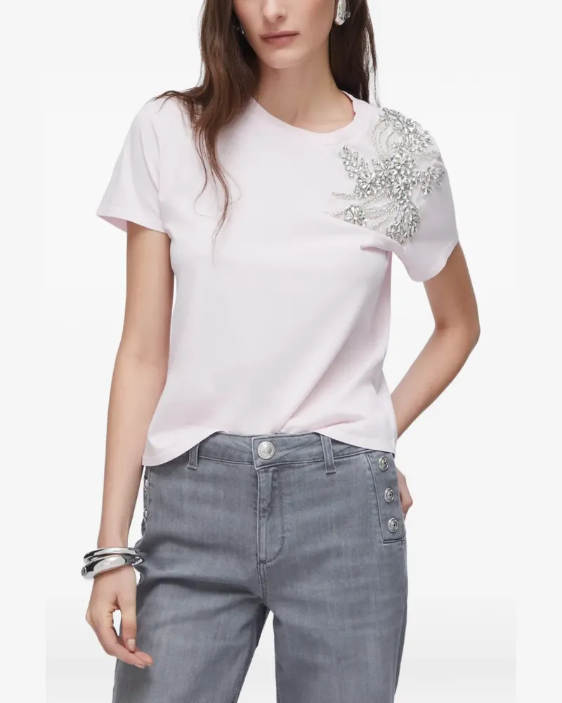 Liu Jo embroidered T-shirt - Rosa Rosa
