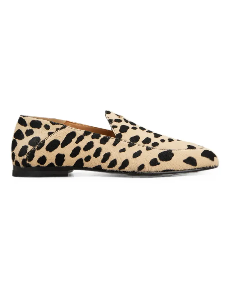 TOD'S mule loafers in pony effect leather - Nude Nude