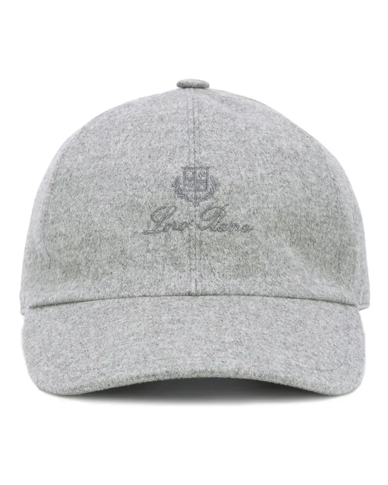 Loro Piana Baseballkappe mit eingesticktem Logo - Grau Grau