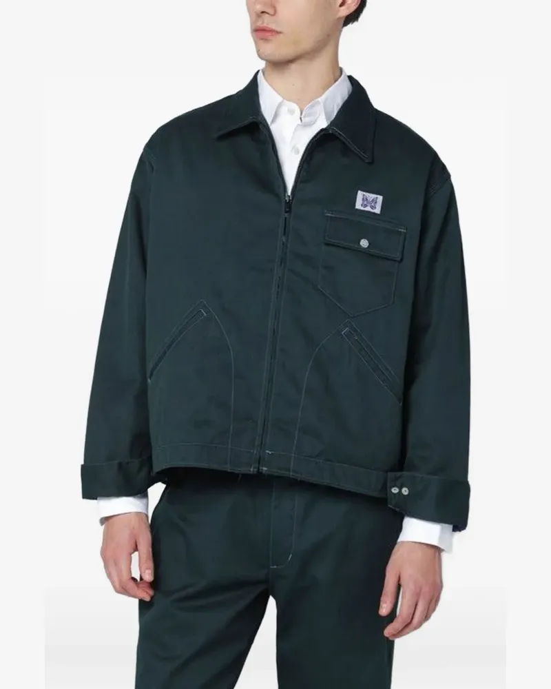 NEEDLES zip-up shirt jacket - Grün Grün