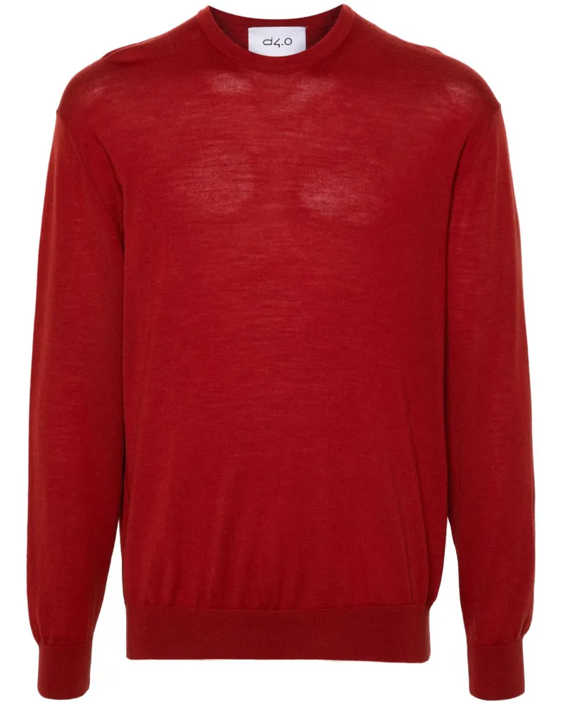 D4.0 Klassischer Pullover Rot