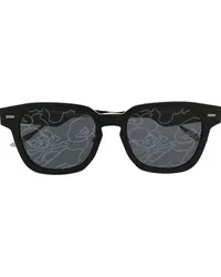 BAPE Eckige Sonnenbrille Schwarz