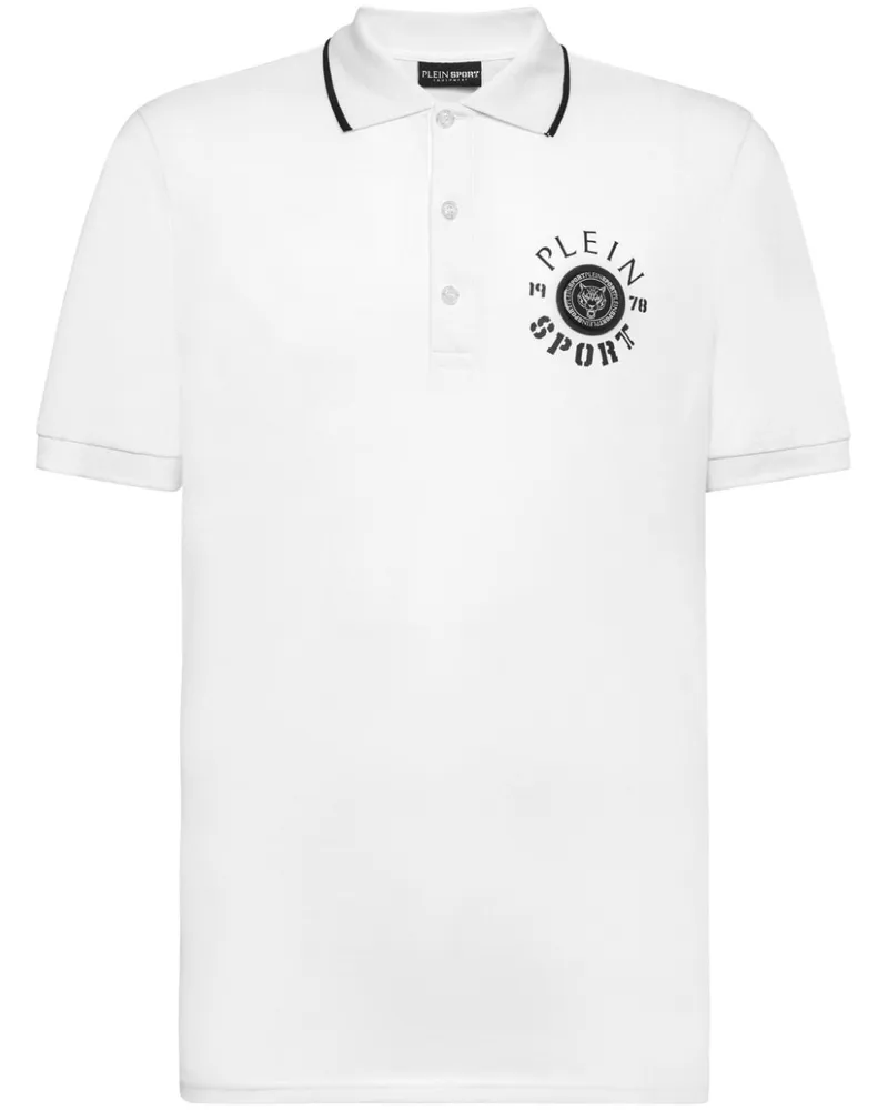 Philipp Plein Poloshirt mit Logo-Applikation - Weiß Weiß