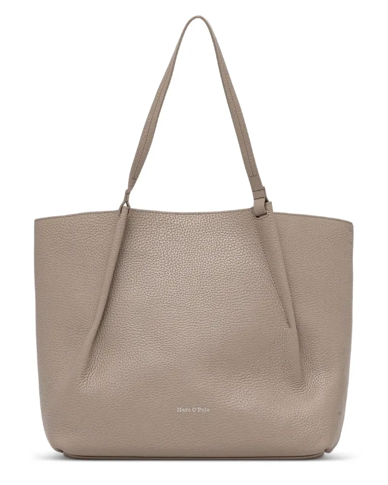 Marc O'Polo Mittelgroße Tote Bag aus Leder - Nude Nude