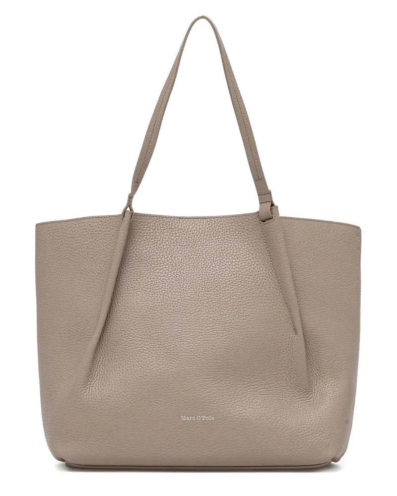 Marc O'Polo medium grained-leather tote bag - Nude Nude